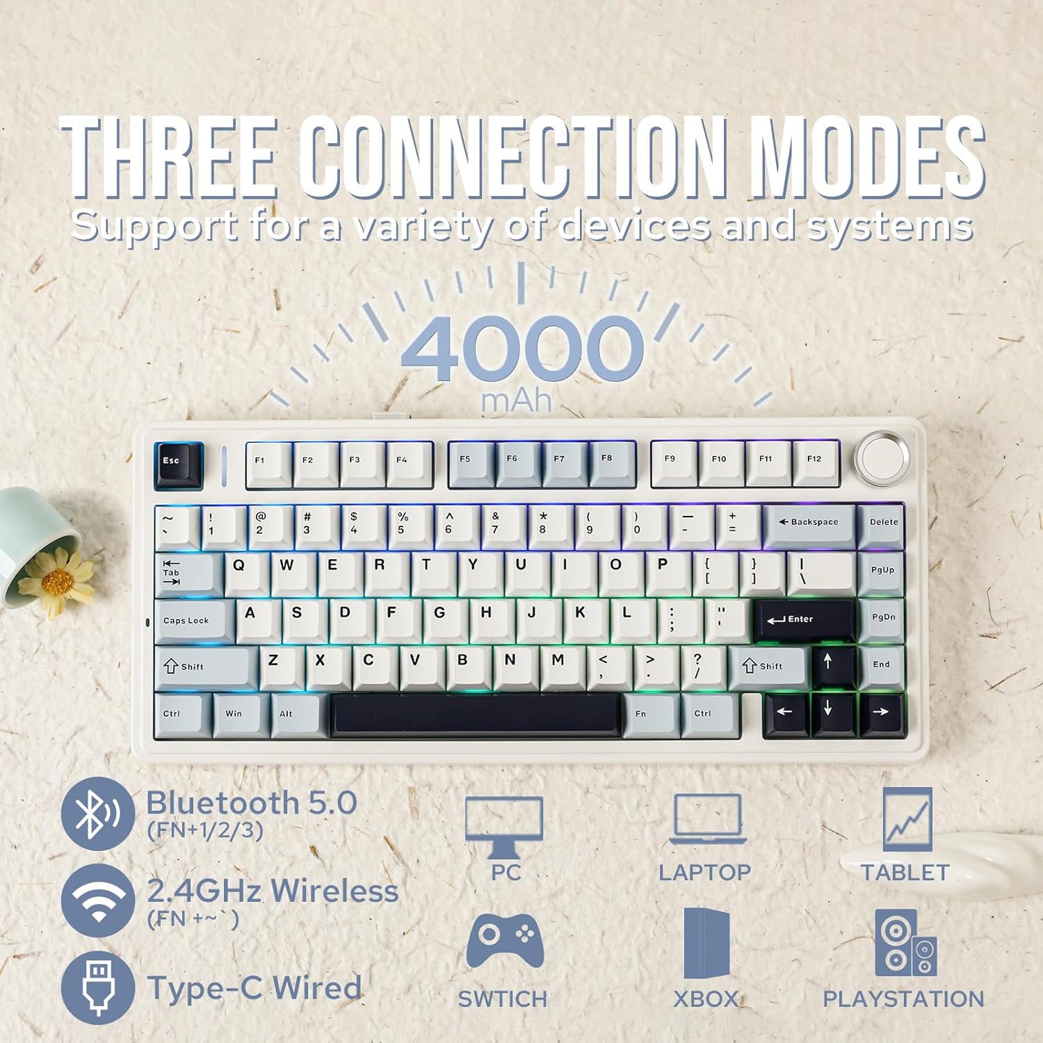 Aula F75 Mechanical Keyboard 7 - Gaming Keyboard Hot Swappable review and price