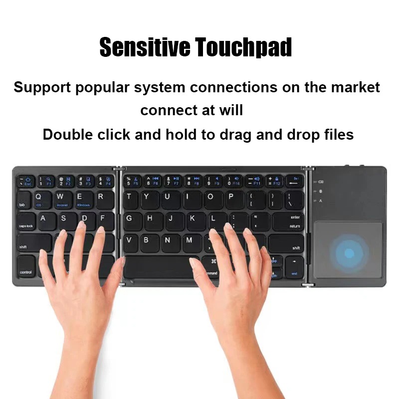 KEBIDUMEI Tri-Fold Bluetooth K - Gaming Keyboard Mini review and price