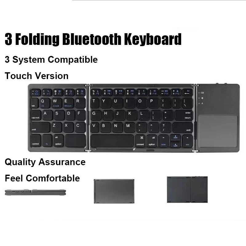 KEBIDUMEI Tri-Fold Bluetooth K - Gaming Keyboard Mini review and price
