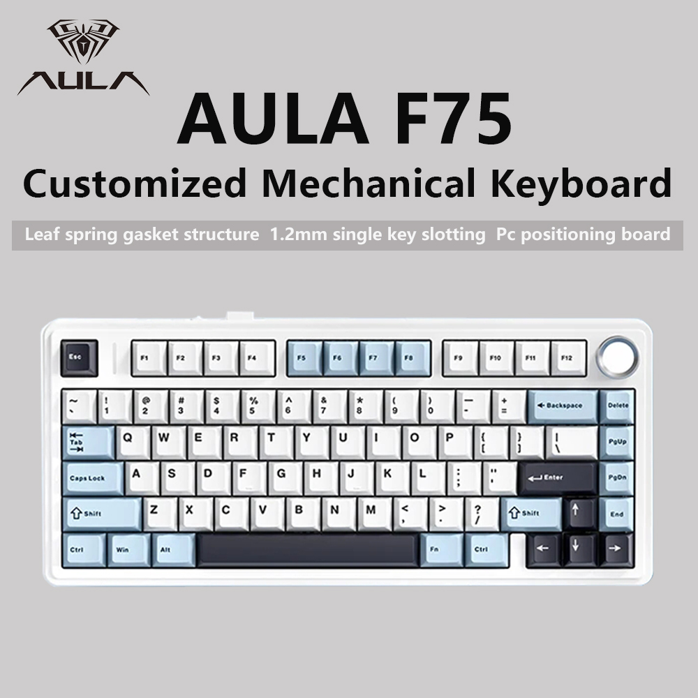 AULA F75 2.4G Wireless/Bluetoo - Gaming Keyboard Hot Swappable review and price