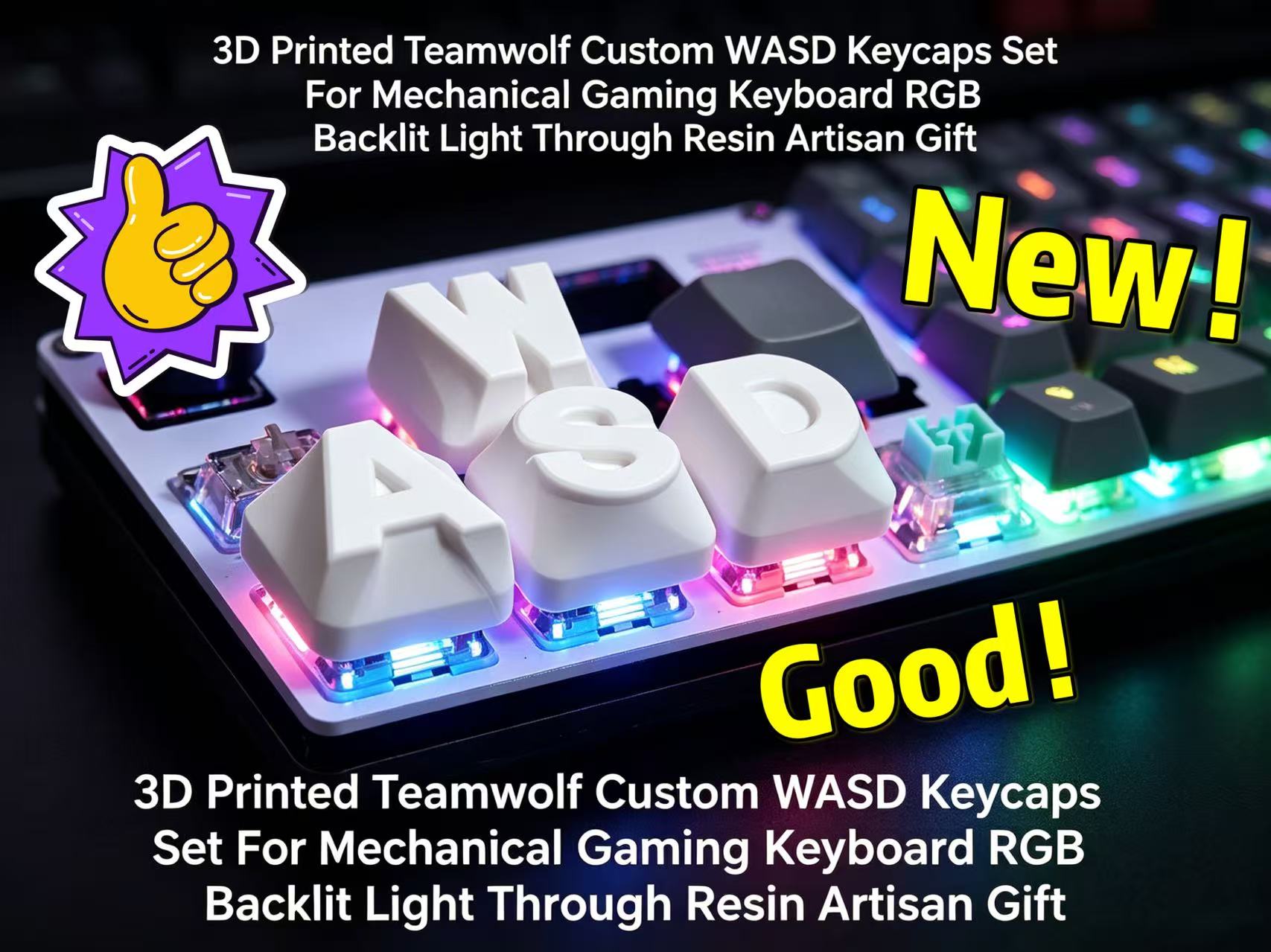 2026 3D Printed Teamwolf Custo - Gaming Keyboard 2026 review and price