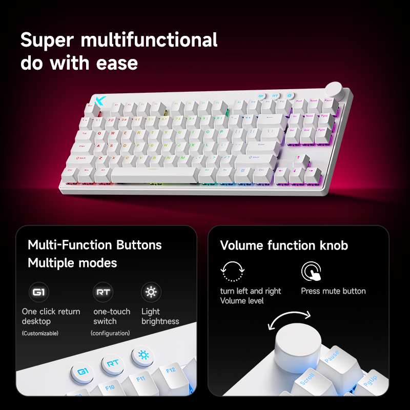 Mchose Mix87 Magnetic Swtich K - Gaming Keyboard Hot Swappable review and price