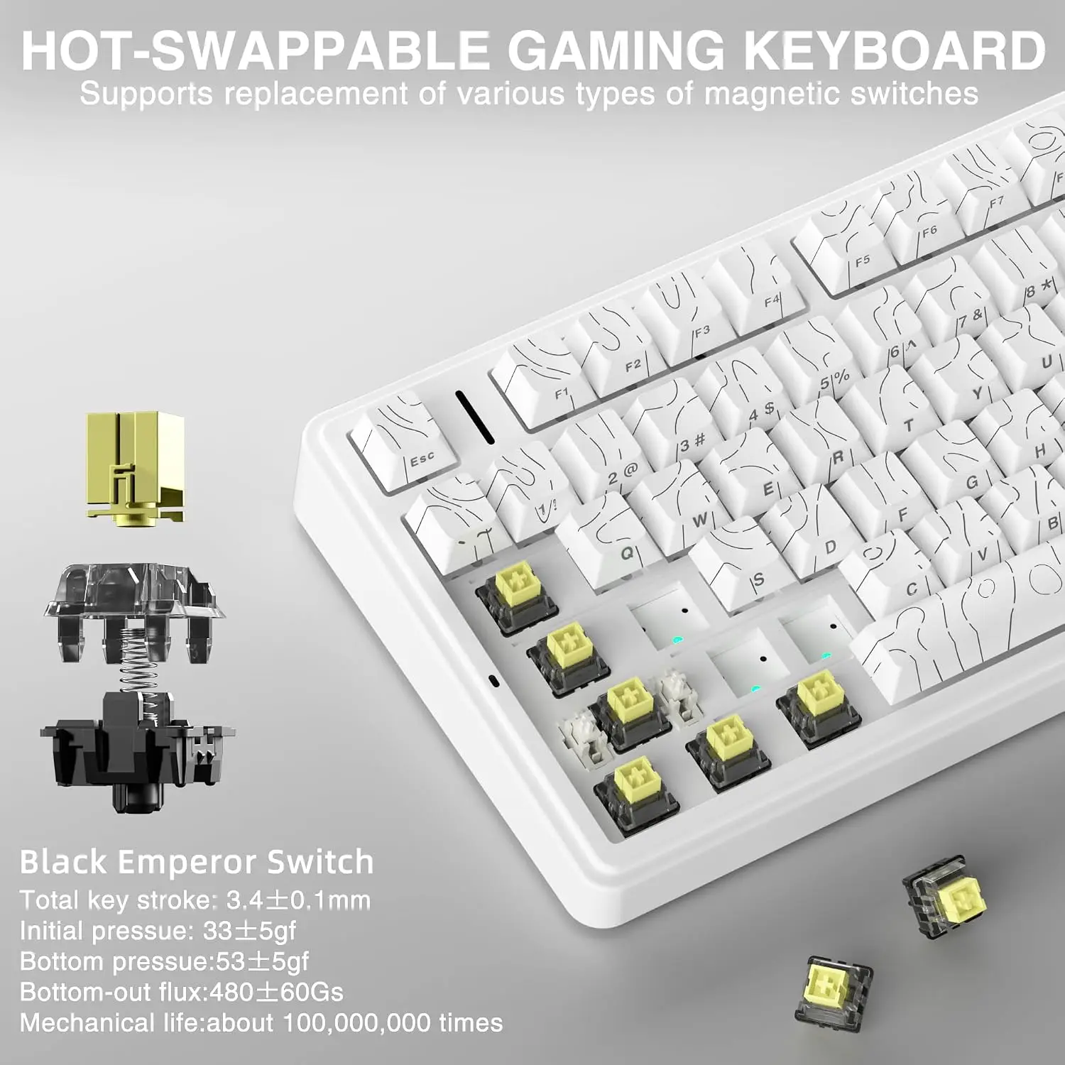 AULA F75 HE Magnetic Keyboard  - Gaming Keyboard No Rgb review and price