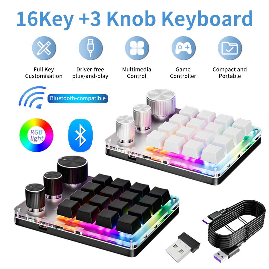 RGB Wireless Bluetooth 3Modes  - Gaming Keyboard Mini review and price