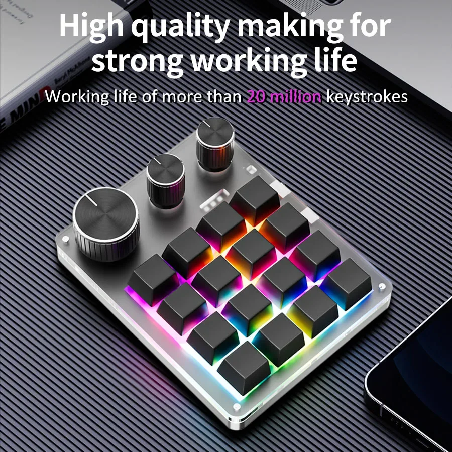 RGB Wireless Bluetooth 3Modes  - Gaming Keyboard Mini review and price